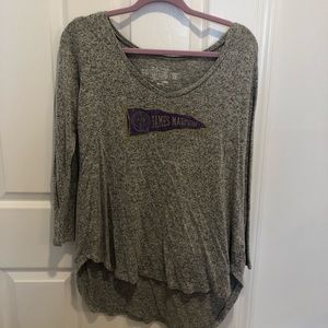 James Madison University Long Sleeve Knot Top